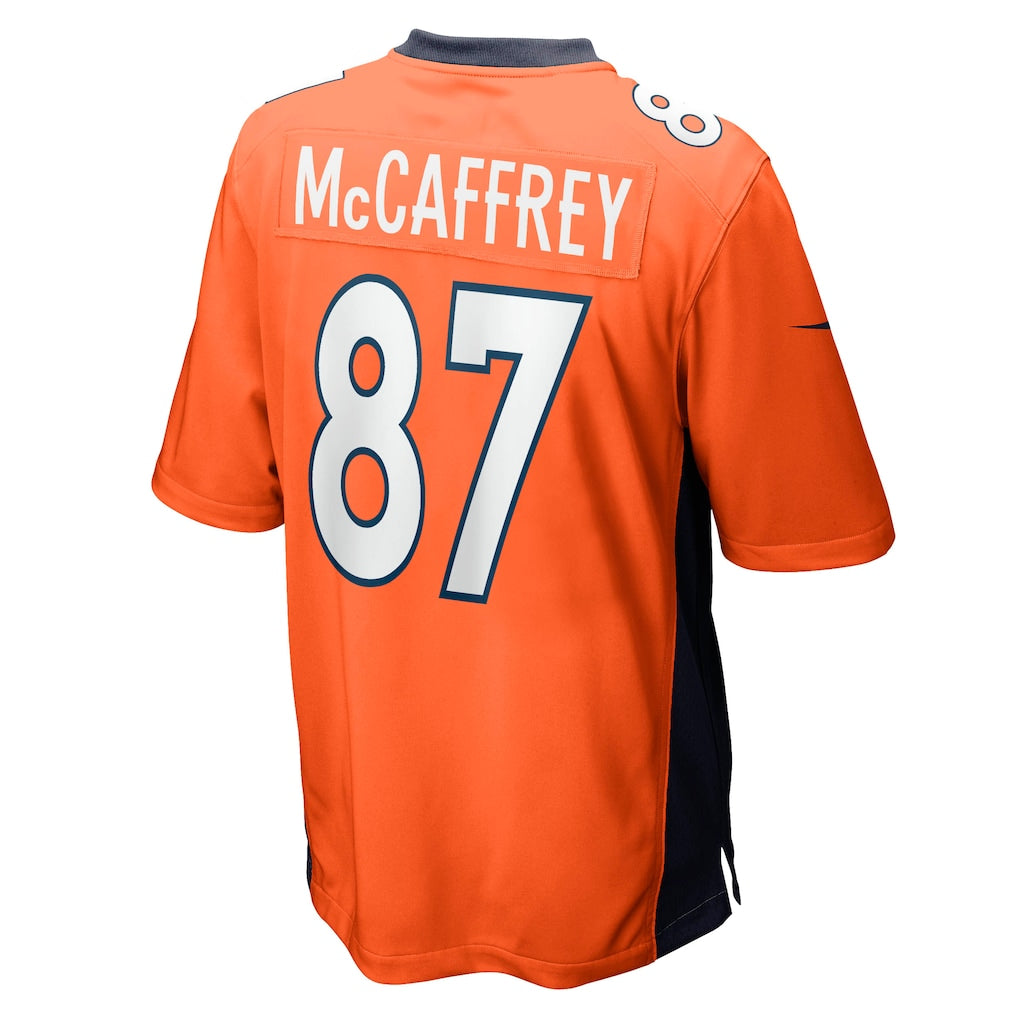 Elroe D.Broncos #87 Ed McCaffrey Orange Game Retired Player Jersey