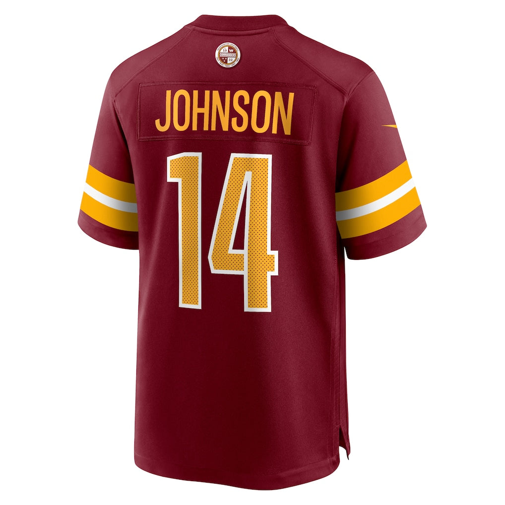 Elroe W.Commanders #14 Josh Johnson Burgundy Team Game Jersey