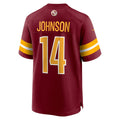 Elroe W.Commanders #14 Josh Johnson Burgundy Team Game Jersey