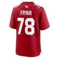 Elroe A.Cardinals #78 Josh Fryar Cardinal Team Game Jersey