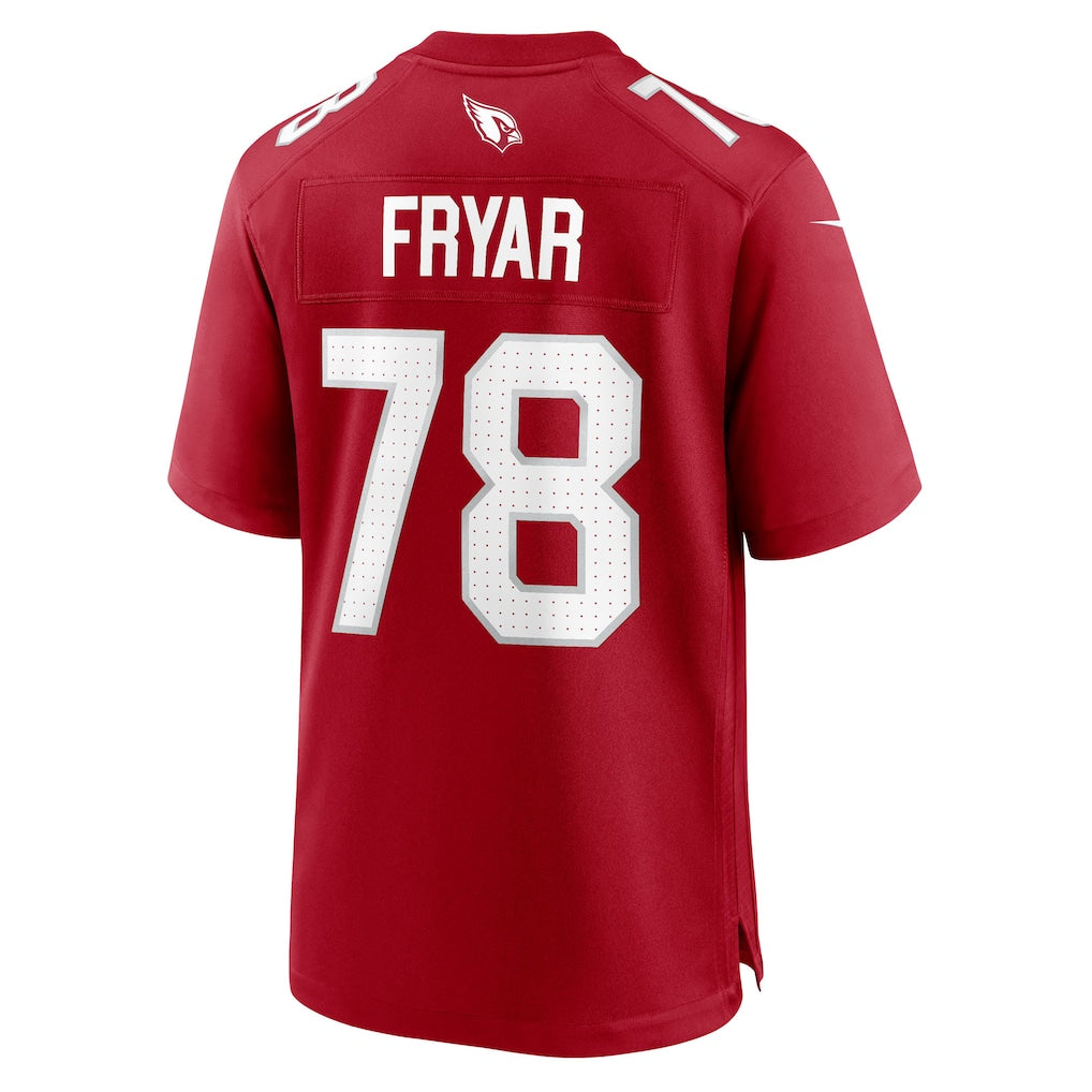 Elroe A.Cardinals #78 Josh Fryar Cardinal Team Game Jersey
