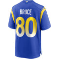 Elroe LA.Rams #80 Isaac Bruce Royal Game Retired Player Jersey