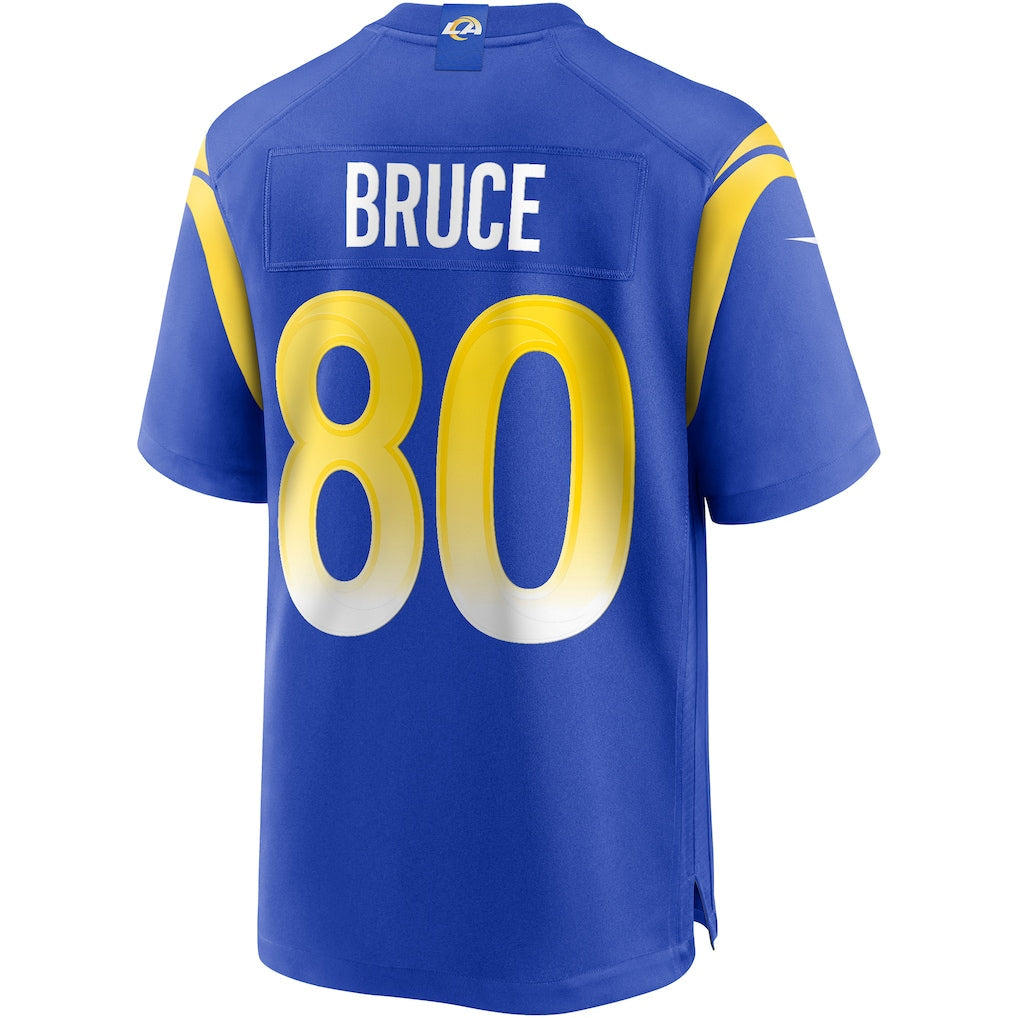 Elroe LA.Rams #80 Isaac Bruce Royal Game Retired Player Jersey