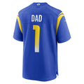 Elroe LA.Rams #1 Dad Royal Game Jersey