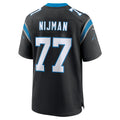 Elroe C.Panthers #77 Yosh Nijman Black Game Jersey