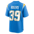 Elroe LA.Chargers #39 Eric Rogers Powder Blue Team Game Jersey