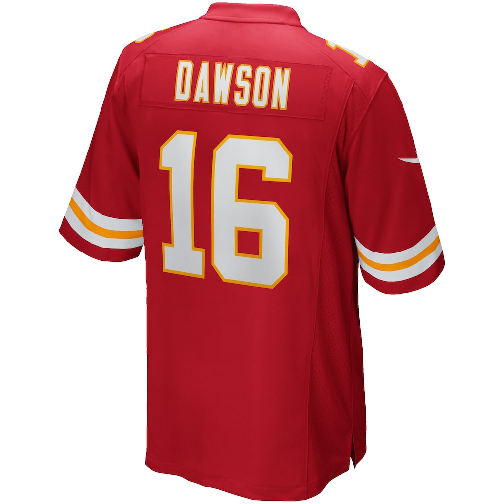 Elroe KC.Chiefs #16 Len Dawson Red Game Retired Player Jersey