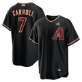 Elroe A.Diamondbacks #7 Corbin Carroll Player Black World Series Replica Personalized Stitched Jerseys