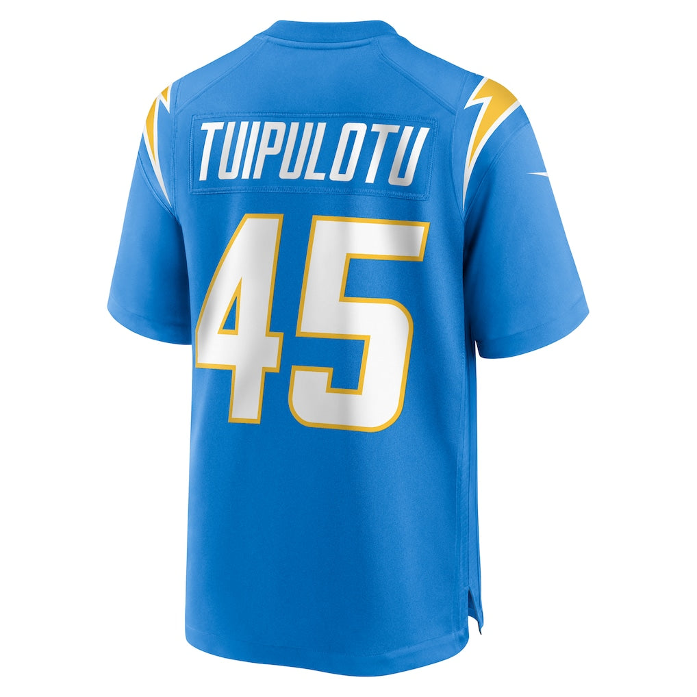 Elroe LA.Chargers #45 Tuli Tuipulotu Powder Blue Team Game Jersey