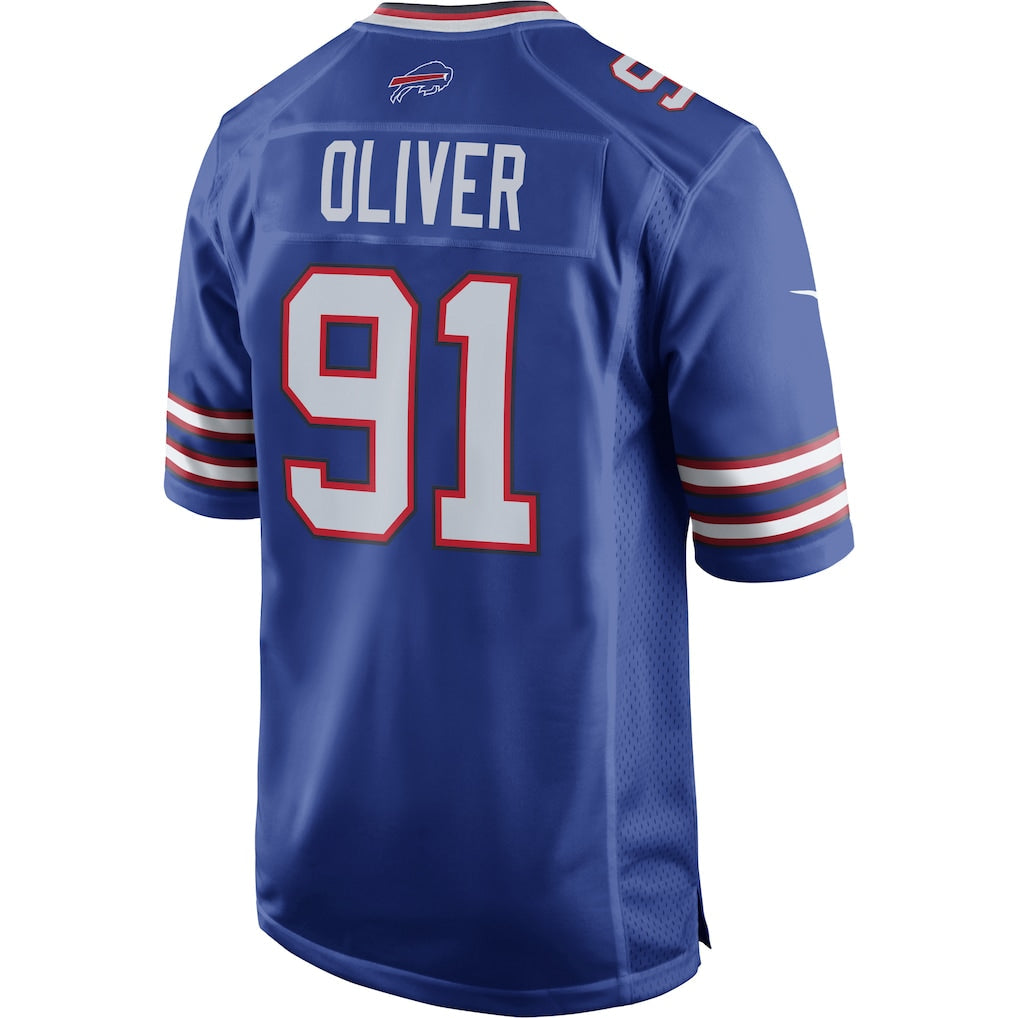 Elroe B.Bills #91 Ed Oliver Royal Game Player Jersey