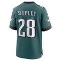 Elroe P.Eagles #28 Will Shipley Midnight Green Team Game Jersey