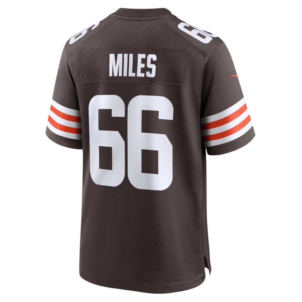 Elroe C.Browns #66 Joshua Miles Brown Team Game Jersey