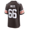 Elroe C.Browns #66 Joshua Miles Brown Team Game Jersey