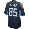 Elroe T.Titans #85 Derrick Mason Navy Game Retired Player Jersey