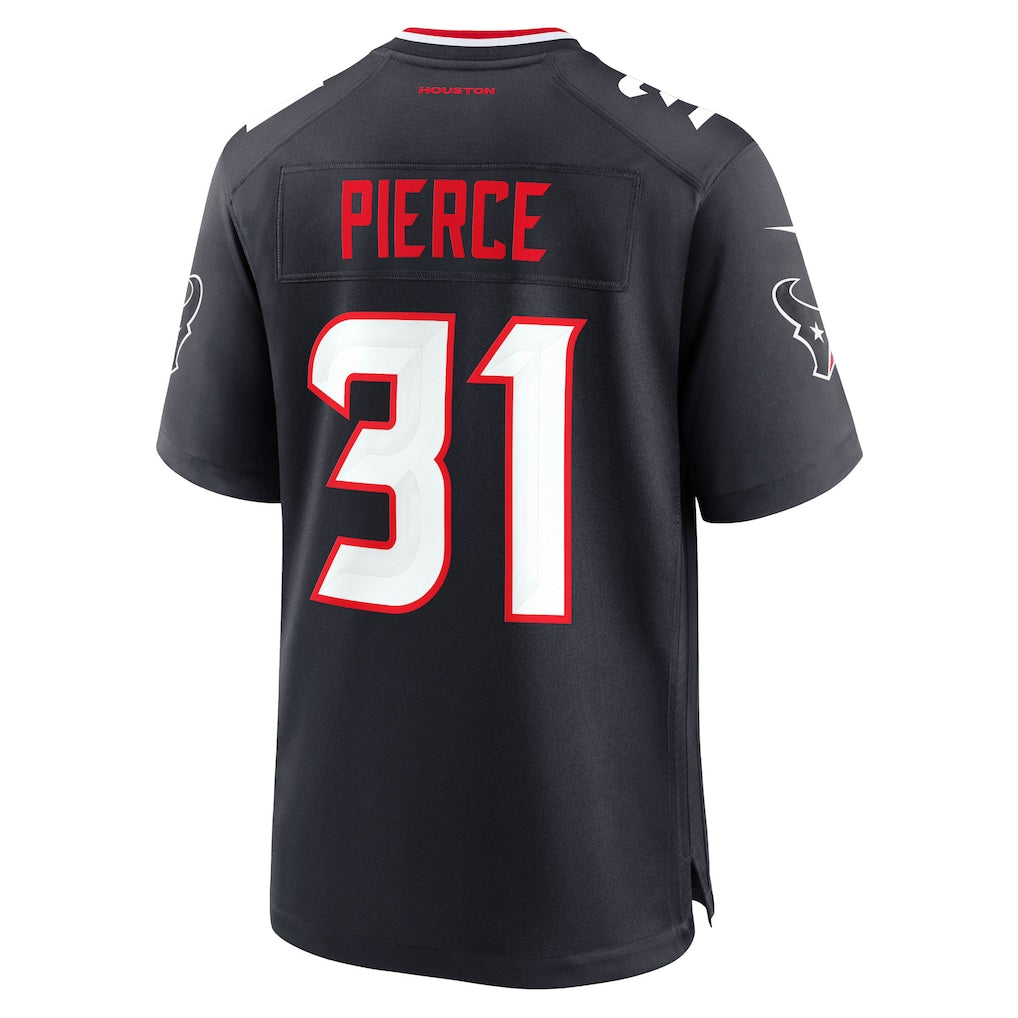 Elroe H.Texans #31 Dameon Pierce Navy Game Jersey