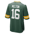 Elroe GB.Packers #16 Bo Melton Green Team Game Jersey