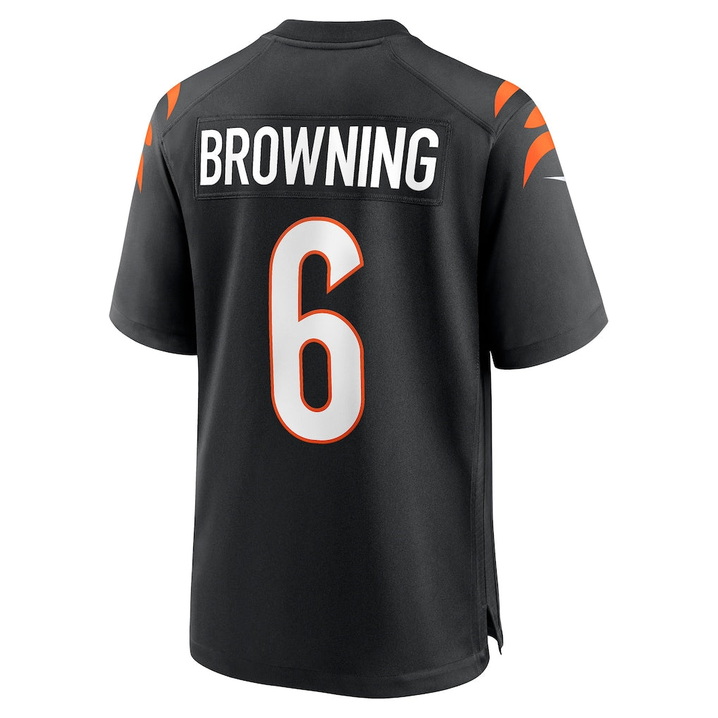 Elroe C.Bengals #6 Jake Browning Black Retired Player Jersey
