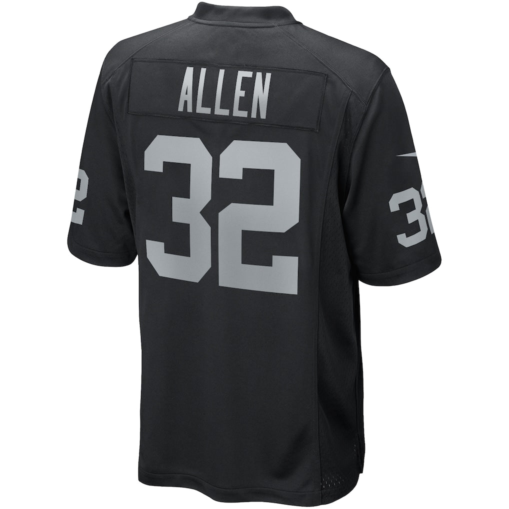 Elroe LV.Raiders #32 Marcus Allen Black Game Retired Player Jersey