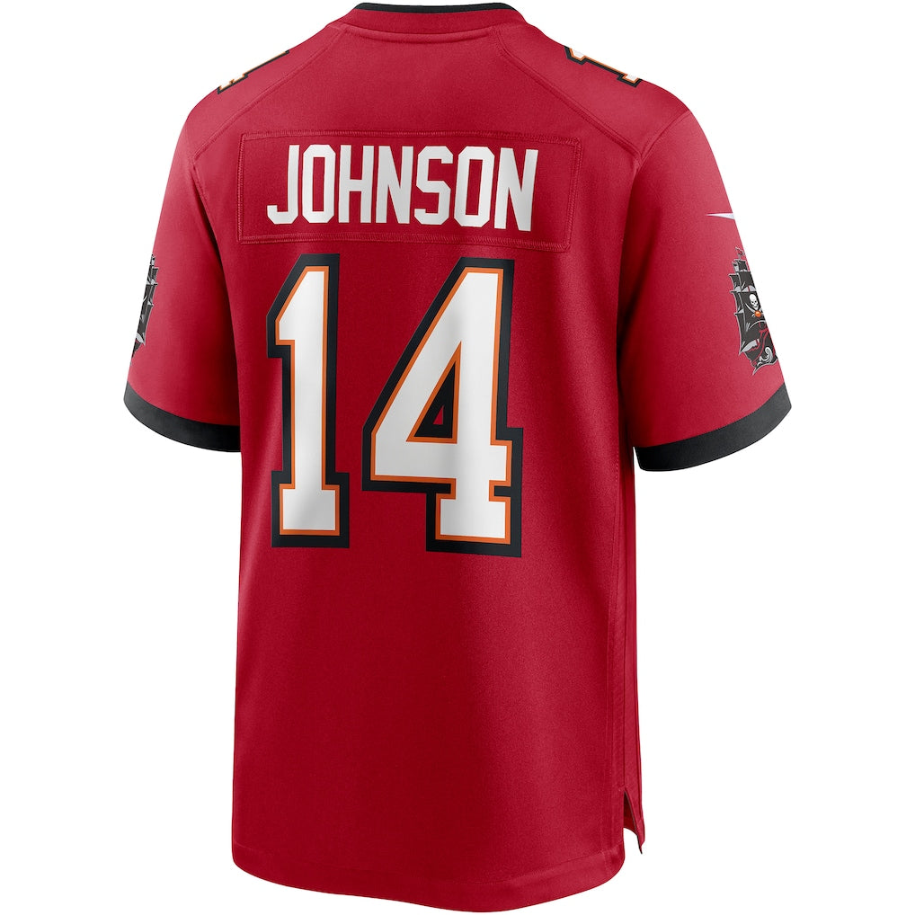 Elroe TB.Buccaneers #14 Brad Johnson Red Game Retired Player Jersey