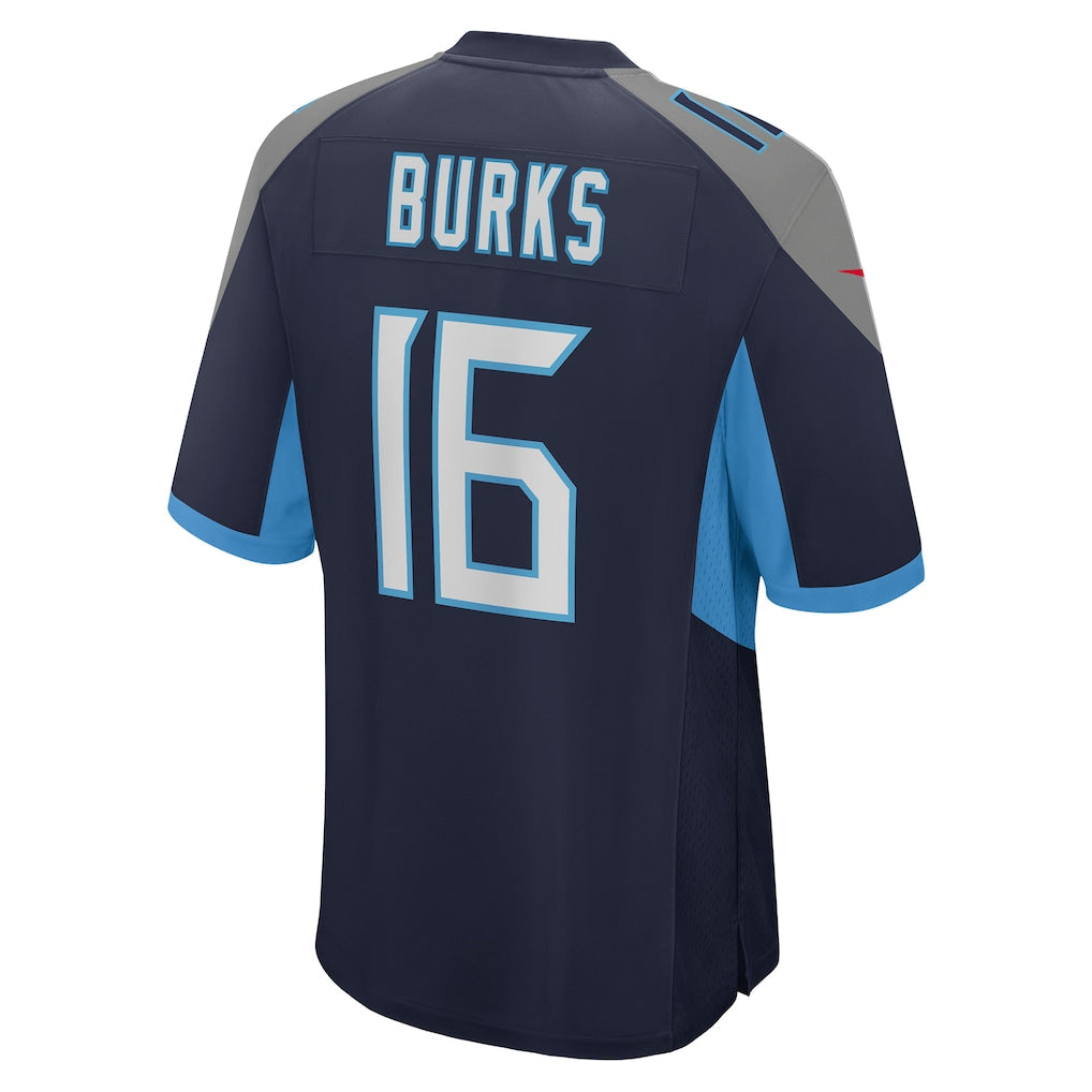 Elroe T.Titans #16 Treylon Burks Navy Player Game Jersey