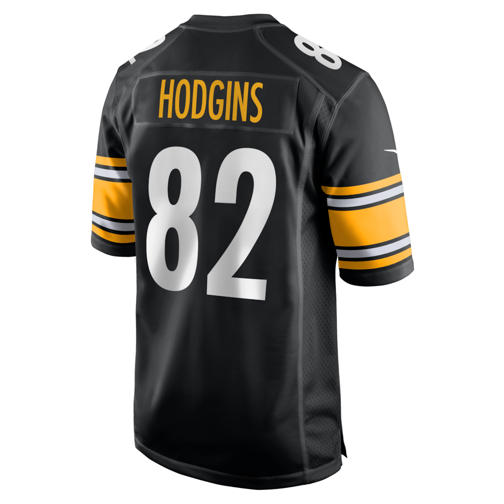 Elroe P.Steelers #82 Isaiah Hodgins Black Team Game Jersey