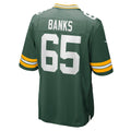 Elroe GB.Packers #65 Aaron Banks Green Team Game Jersey