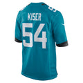 Elroe J.Jaguars #54 Jack Kiser Teal Team Game Jersey