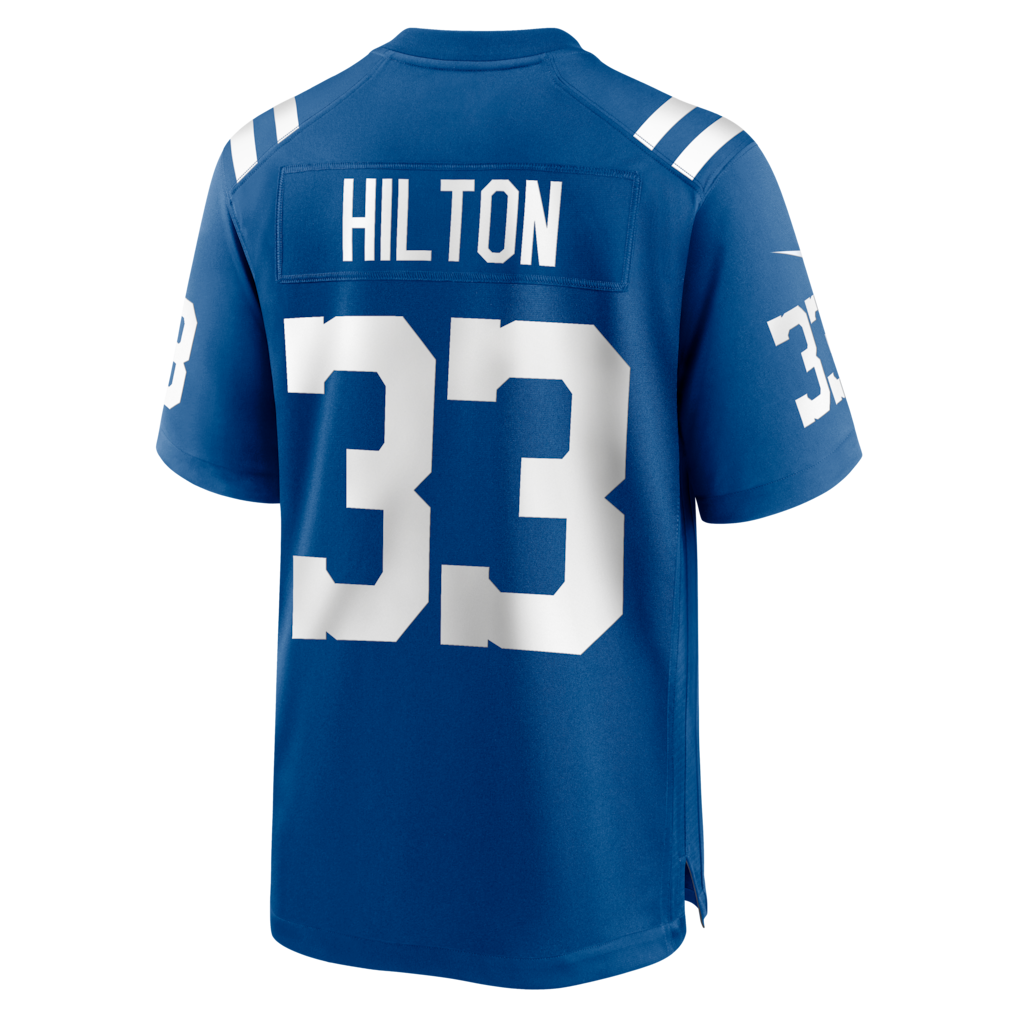 Elroe IN.Colts #33 Mike Hilton Royal Team Game Jersey