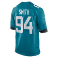 Elroe J.Jaguars #94 Maason Smith Teal Team Game Jersey