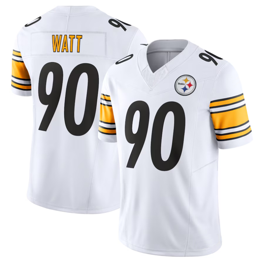 Elroe #90 T.J. Watt Player P.Steelers White Vapor F.U.S.E. Limited Stitched Jerseys