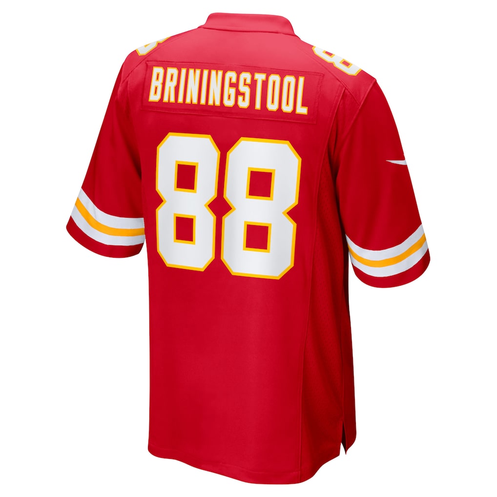 Elroe KC.Chiefs #88 Jake Briningstool Red Team Game Jersey