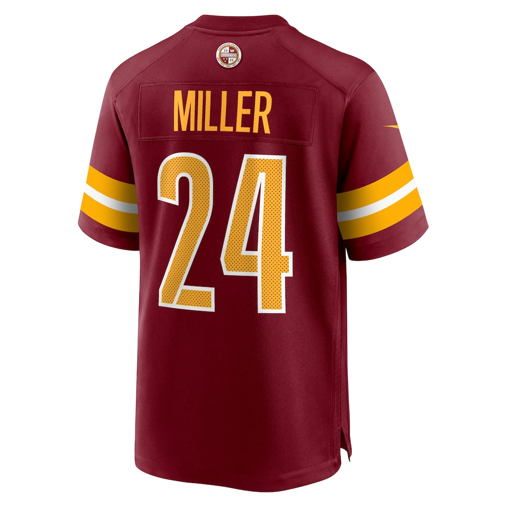 Elroe W.Commanders #24 Von Miller Burgundy Team Game Jersey