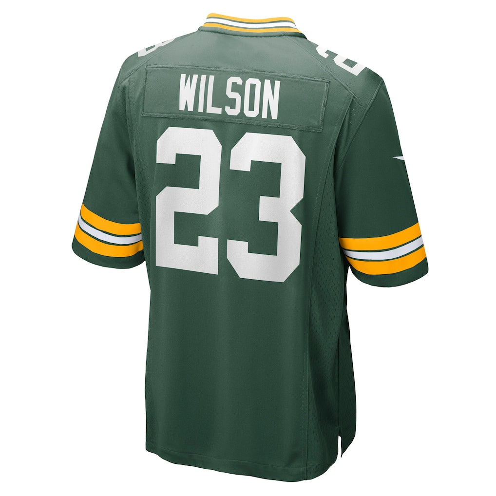 Elroe GB.Packers #23 Emanuel Wilson Green Team Game Jersey