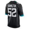 Elroe J.Jaguars #52 DaVon Hamilton Black Game Jersey