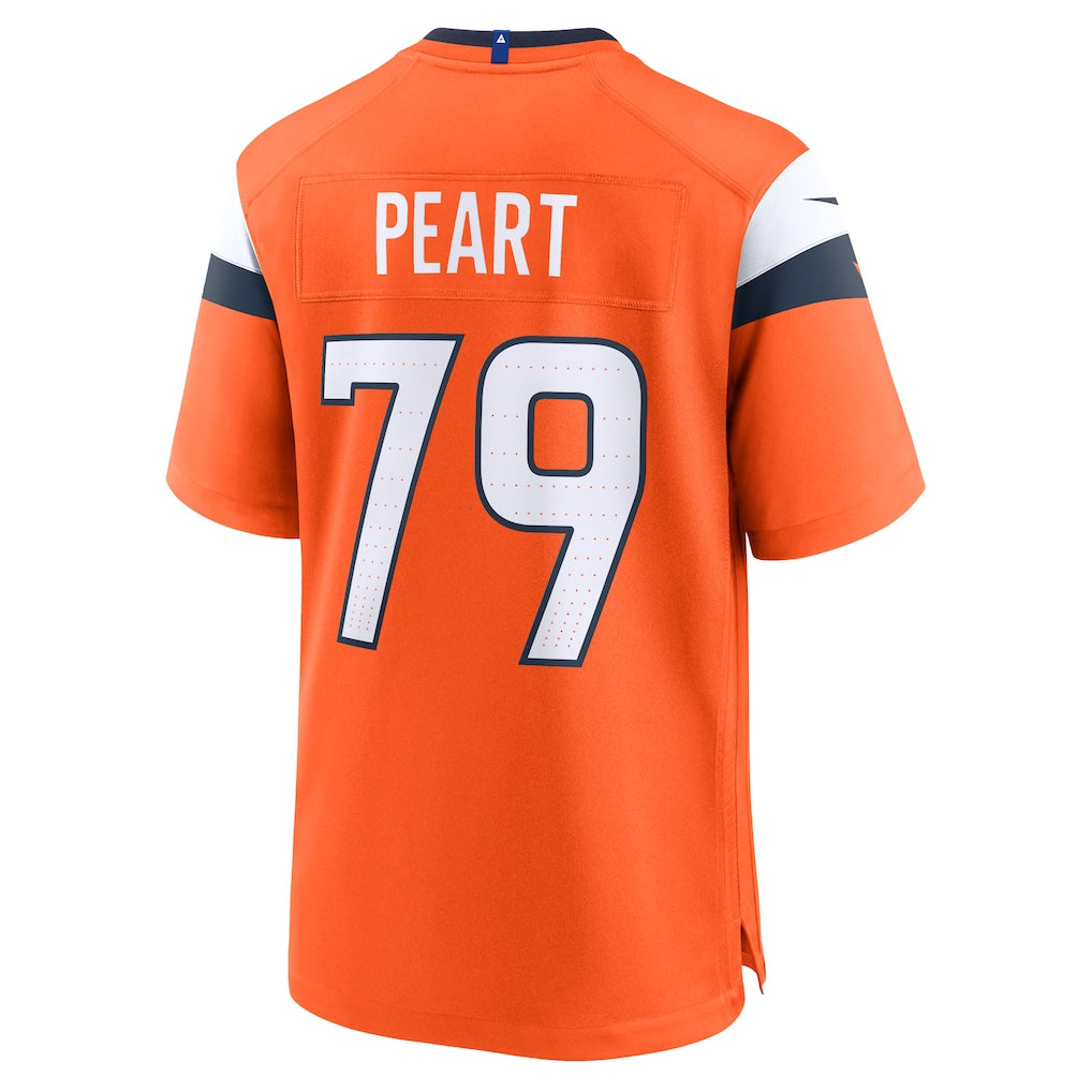 Elroe D.Broncos #79 Matt Peart Orange Team Game Jersey
