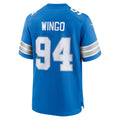 Elroe D.Lions #94 Mekhi Wingo Blue Team Game Jersey