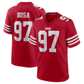 Elroe SF.49ers #97 Nick Bosa Player Scarlet Player Game Stitched Jerseys