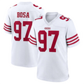 Elroe SF.49ers #97 Nick Bosa Player White Game Stitched Jerseys