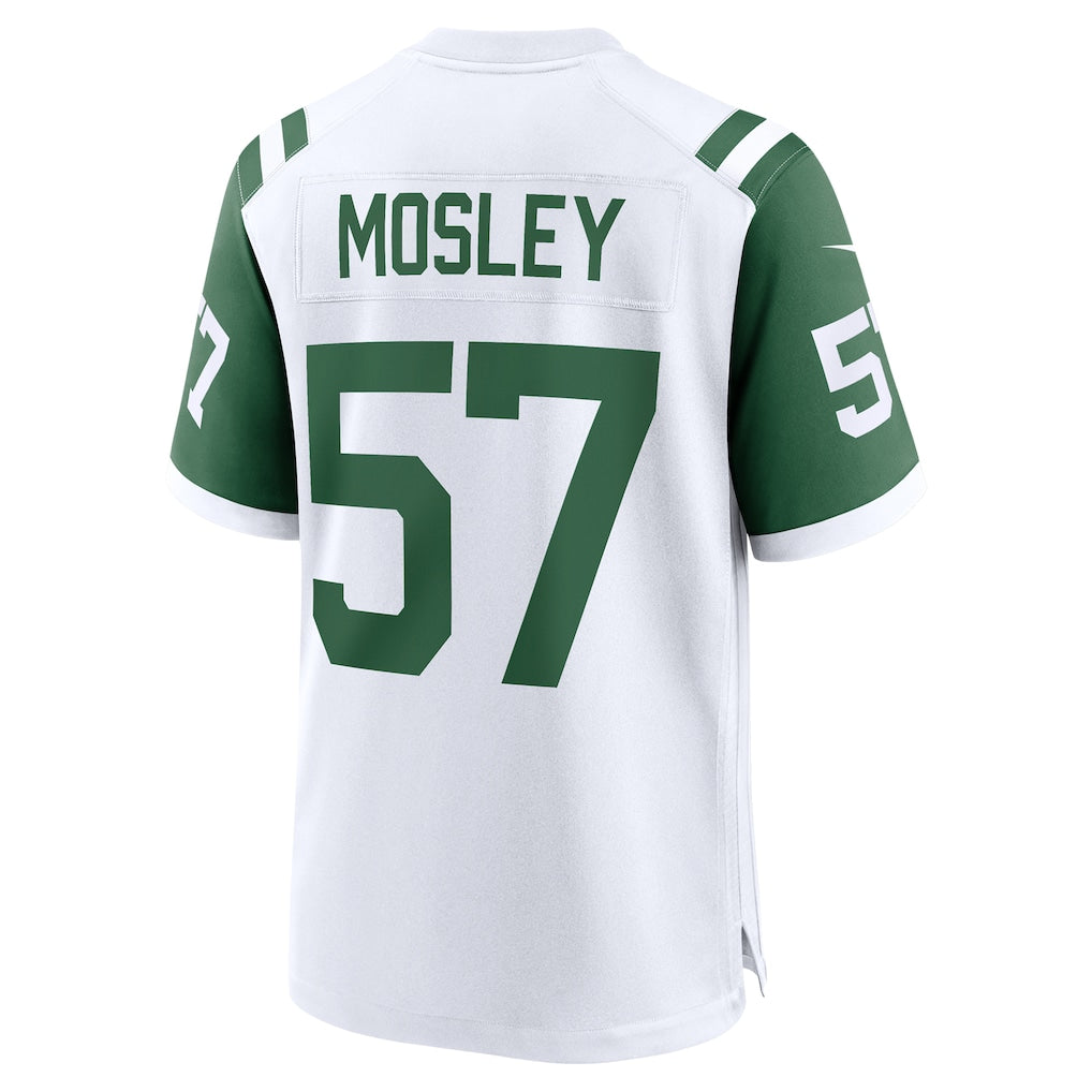 Elroe NY.Jets #57 C.J. Mosley White Classic Alternate Game Jersey