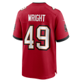 Elroe TB.Buccaneers #49 Owen Wright Red Team Game Jersey