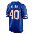 Elroe B.Bills #40 Von Miller Royal Game Jersey