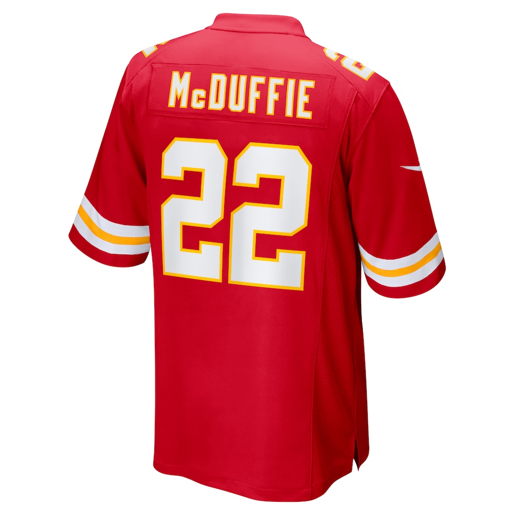 Elroe KC.Chiefs #22 Trent McDuffie Red Retired Player Game Jersey