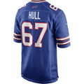 Elroe B.Bills #67 Kent Hull Royal Game Retired Player Jersey