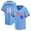 Elroe A.Braves #18 Mike Yastrzemski player Blue Limited Powder 2026 City Connect Stadium Stitched Jerseys