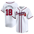 Elroe A.Braves #18 Mike Yastrzemski player White Limited Home Stitched Jerseys