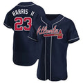 Elroe A.Braves #23 Michael Harris II player Navy Authentic Alternate Stitched Jerseys