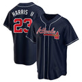 Elroe A.Braves #23 Michael Harris II player Navy Replica Alternate Stitched Jerseys