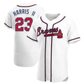 Elroe A.Braves #23 Michael Harris II player White Authentic Home Stitched Jerseys