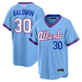 Elroe A.Braves #30 Drake Baldwin player Blue 2026 City Connect Stadium Stitched Jerseys