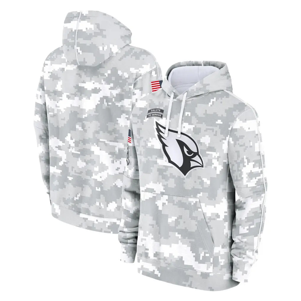Elroe A.Cardinals Arctic Camo Salute to Service Limited Hoodie Blank Player Stitched Jerseys